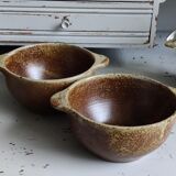 Set of two stoneware bowls
