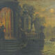 Oil on canvas Architectural landscape