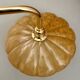Antique wall lamp with yellow Clichy glass shade