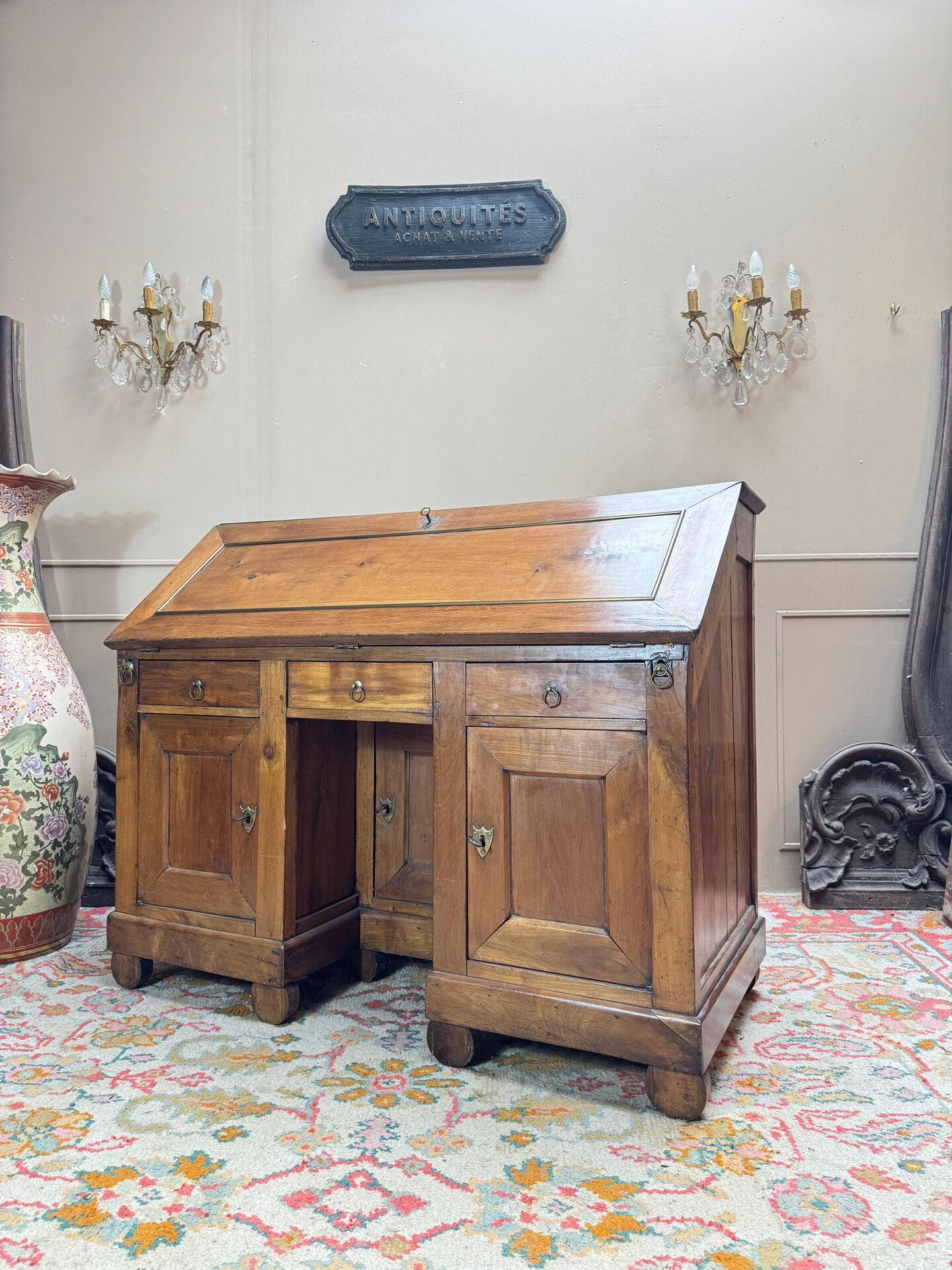 DIRECTORY PERIOD WALNUT SLOPING DESK 18TH CENTURY