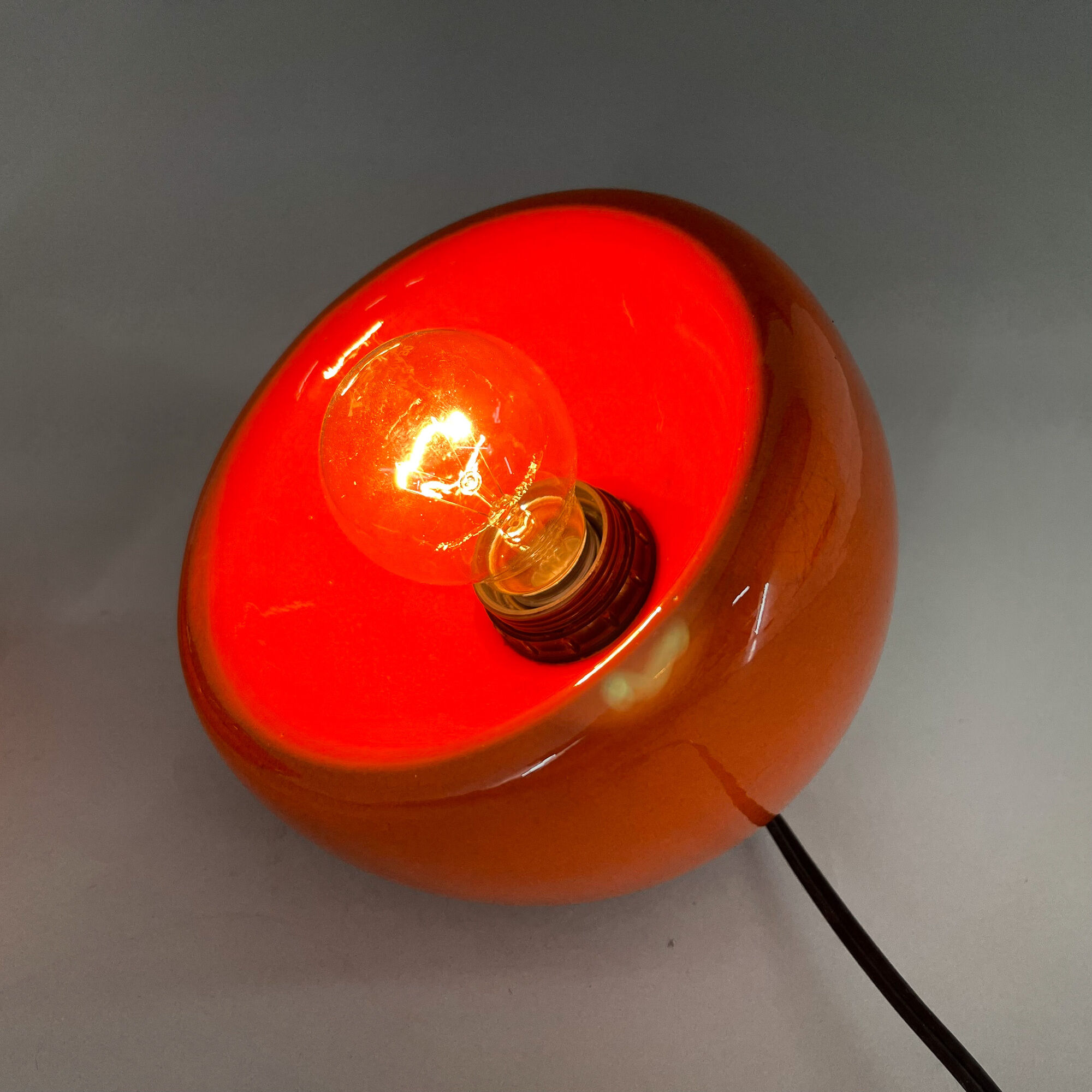 Pair of Mid-Century Ceramic Enzo Bioli Table Lamps