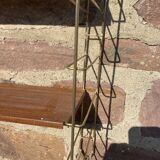 old industrial metal shelf Scandinavian shelf String 1960