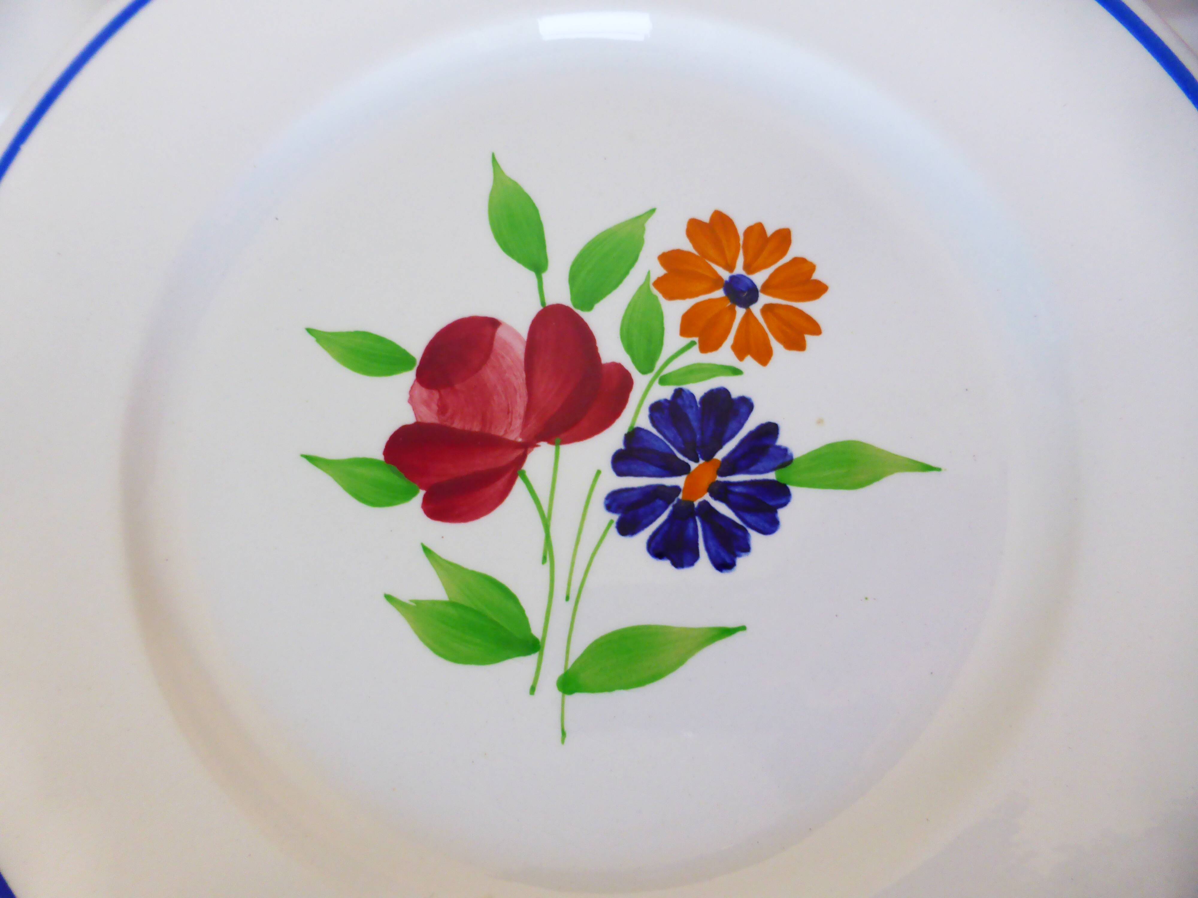 6 flat plates vintage K-G Luneville model Mat 210337
