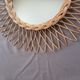 Rattan and wicker mirror from the 1970s 50cm