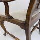 Chaise en bois néobaroque avec vannerie viennoise