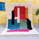 Abstract Moroccan rug - Beni Ouarain rug 2.5/1.5