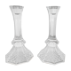 Pair of avon lead crystal candle holders