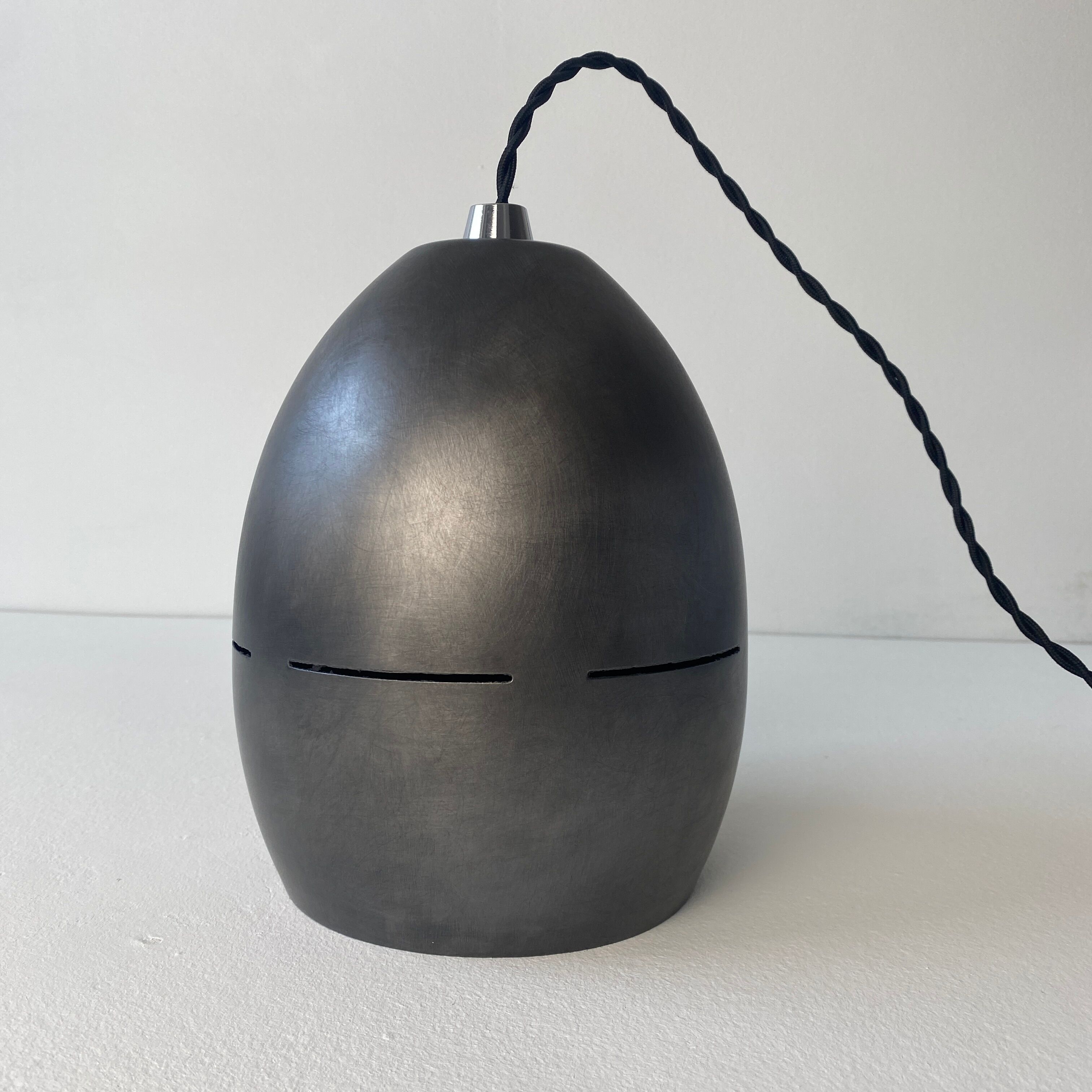 Lot 3 old metal pendant lamps 1970 vintage