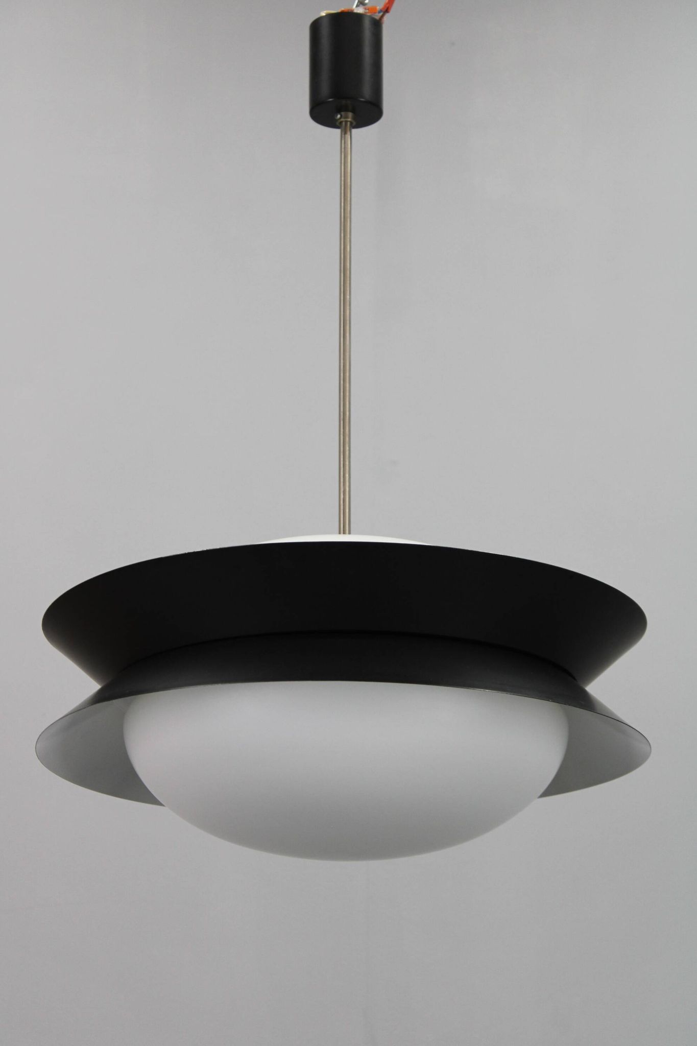 1950s Josef Hurka UFO pendant light for Napako, Czechoslovakia