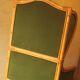 Mid-century wingback chair in bamboo and olive green, 1960s