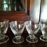 8 verres en cristal