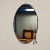 Oval chrome mirror, 60