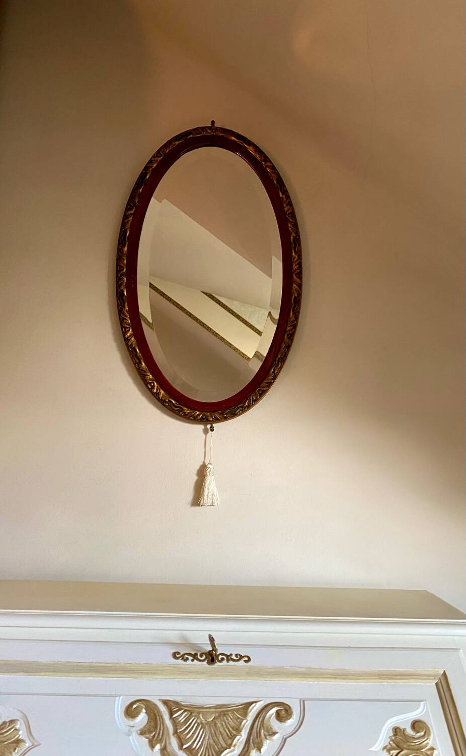 Oval mirror - Art Deco period - 1920