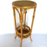 Rattan plant holder