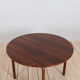 Italian mid century round extension dining table in Rosewood by Stildomus