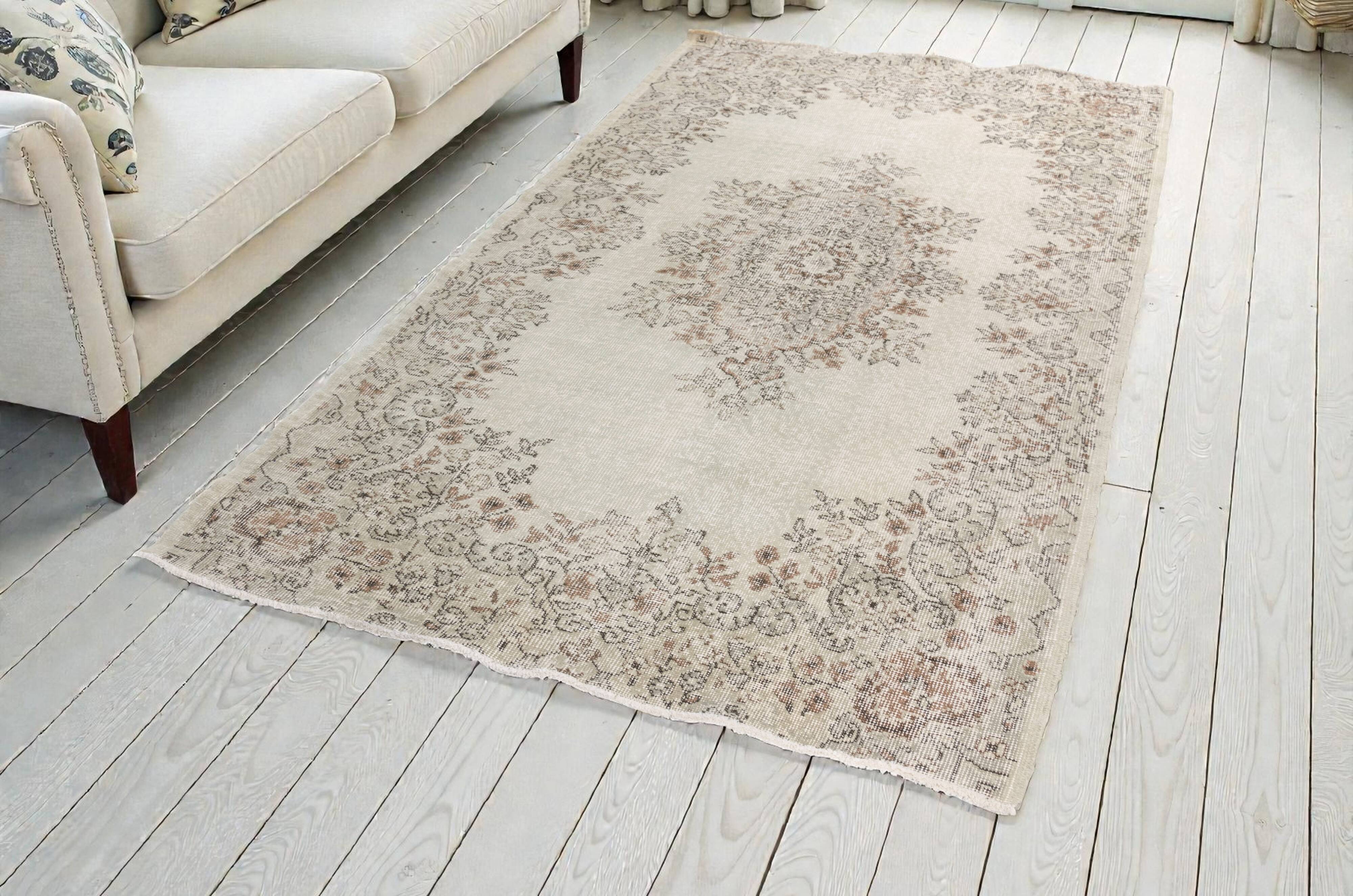 Grey Oushak Area Rug