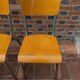 6 vintage school chairs