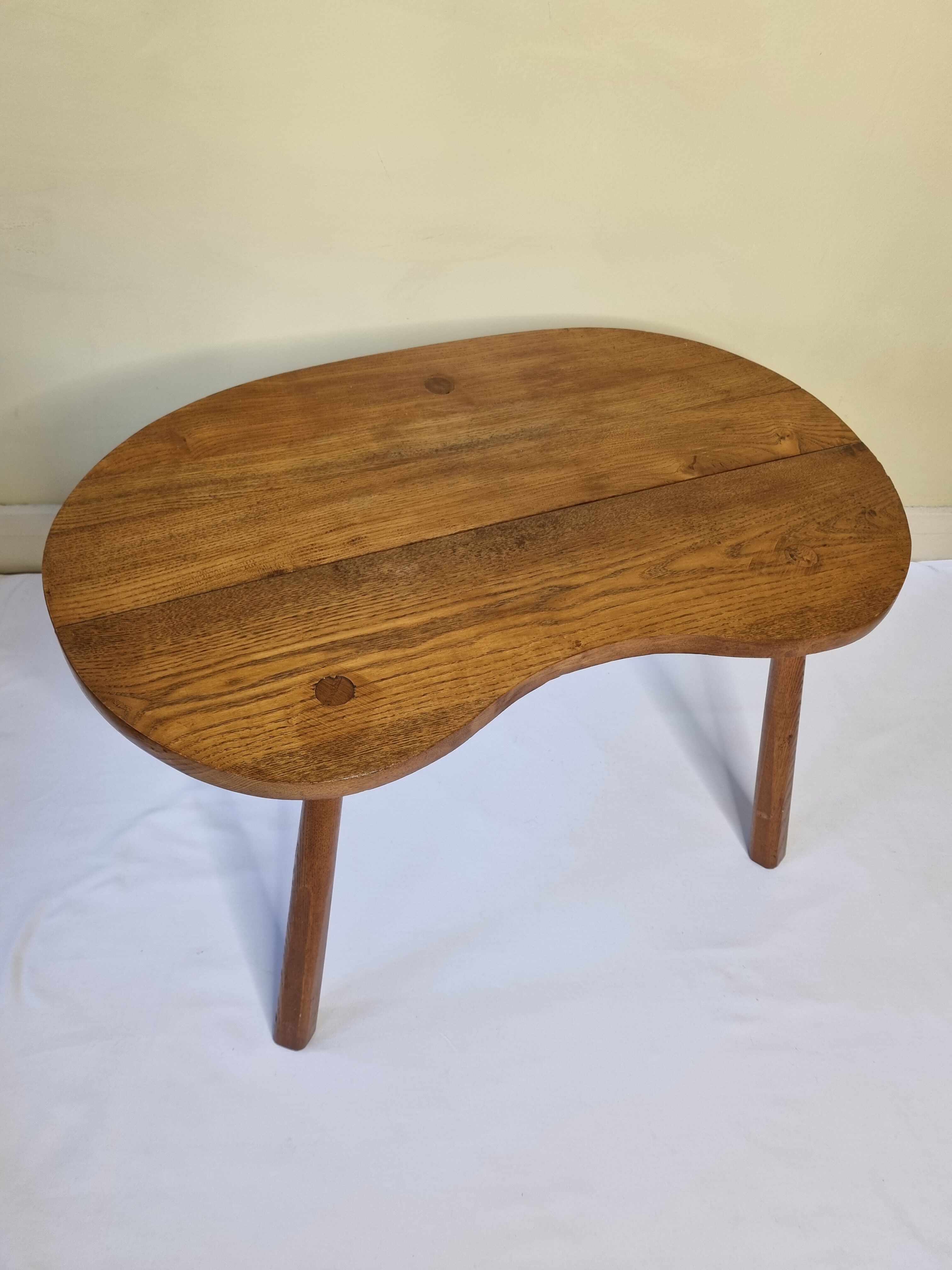 Vintage solid wood bean coffee table