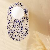 Applique ovale en éco-terrazzo - Coloris bleu outremer