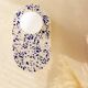 Oval wall light in eco-terrazzo - Ultramarine blue color