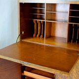 Restored Bauhaus Tubular Steel Cabinet with Secretary by R. Slezak, 1930s