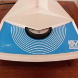 Oscillating fan vortice vintage  blue and white 1970s