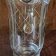 Pichet verre taillé quadrillage années 50