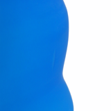 Paire de vases en satin bleu, verre de Murano vintage