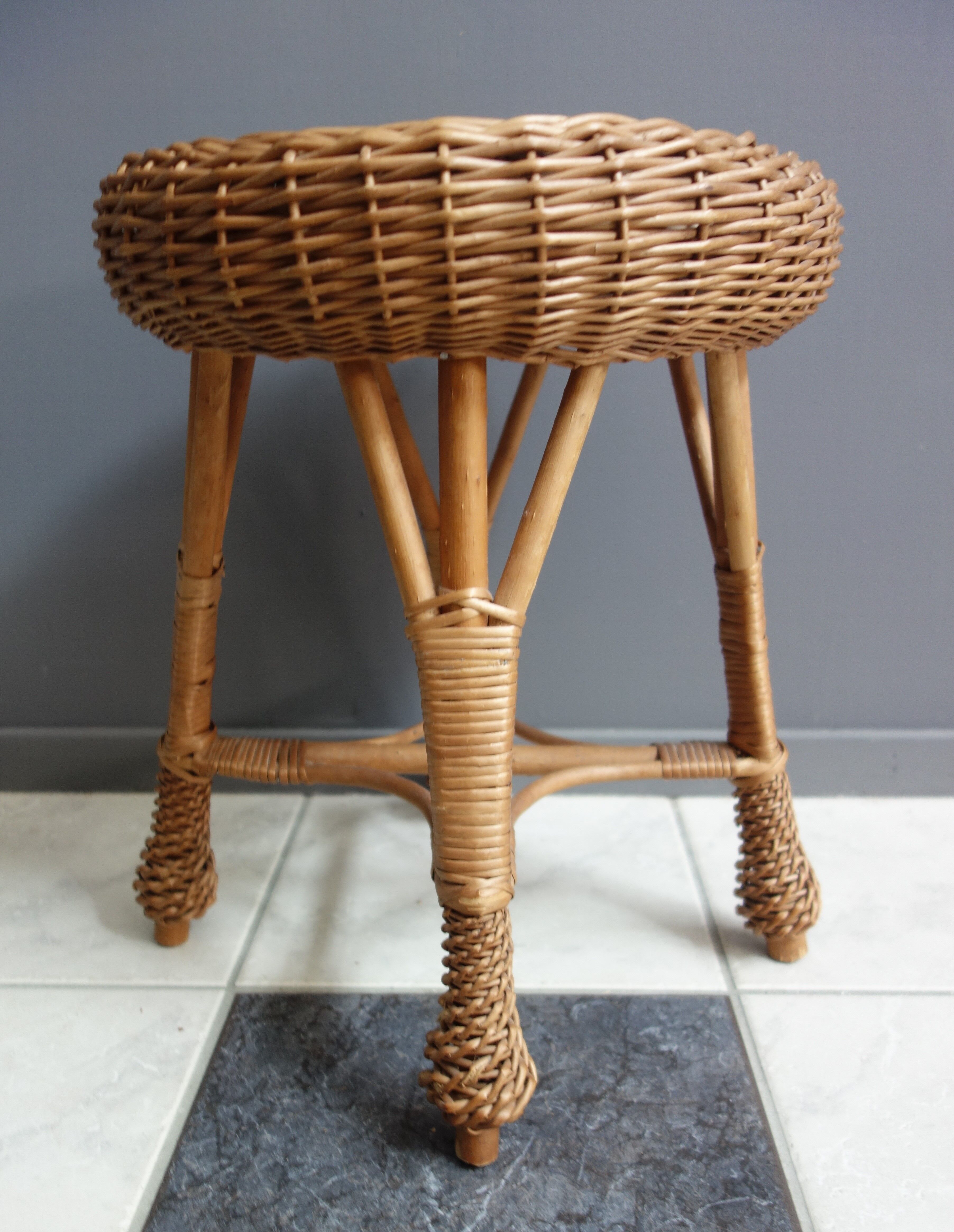 Rattan stool