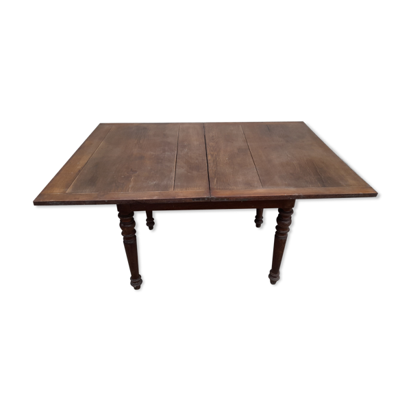 Table de ferme plateau pliant dit '' Portefeuille '' 1900
