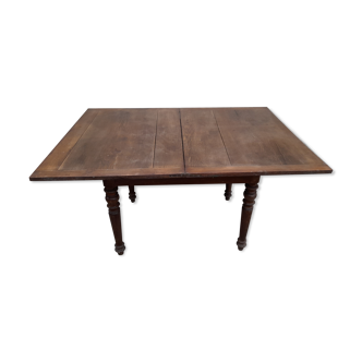 Table de ferme plateau pliant dit " Portefeuille " 1900