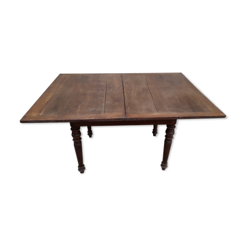 Table de ferme plateau pliant dit " Portefeuille " 1900