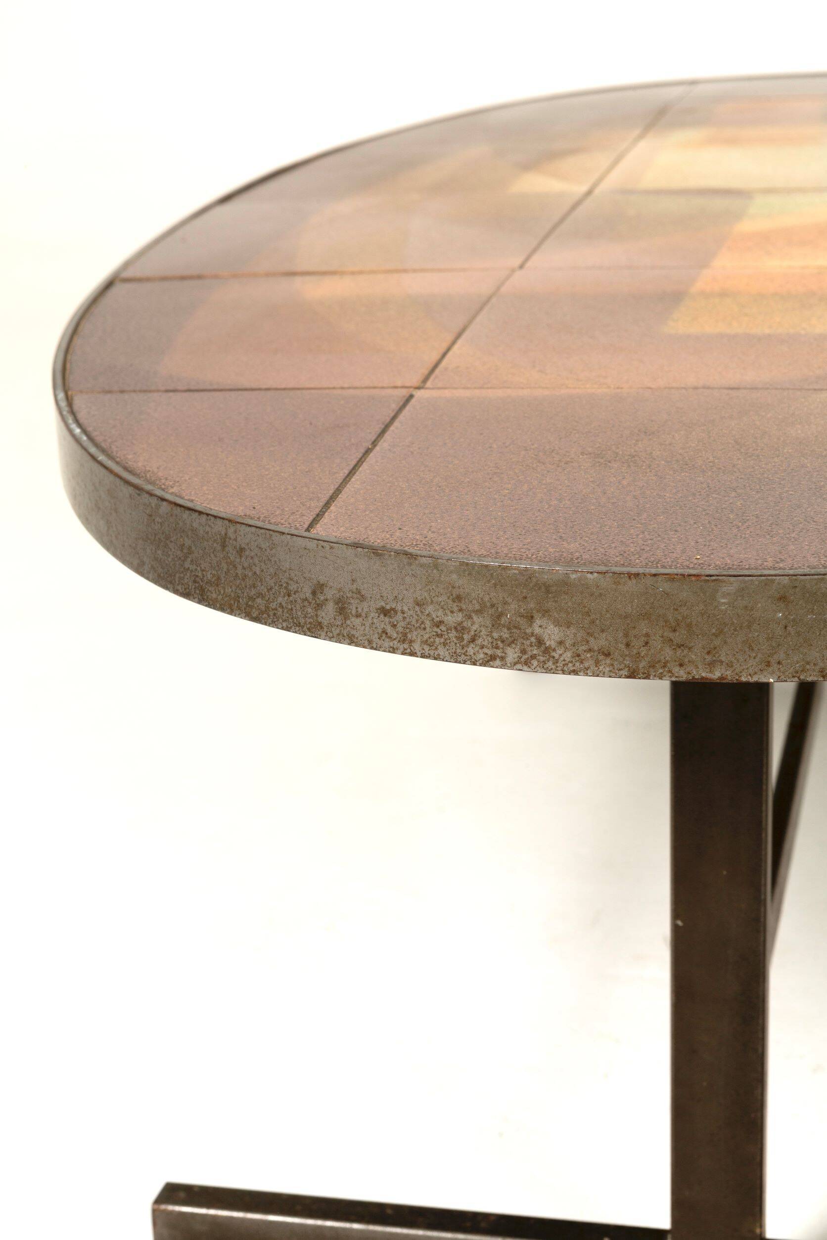 Table basse en céramique Jacques Lignier, 1970