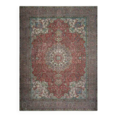 1970s Vintage Persian Handmade Wool Red Oversized Area Rug 286x378