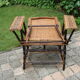 Rattan  and wicker lounge chair vintage 1920