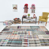 Flatweave ethnic kilim rug 212x302