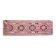 1970s Vintage Turkish Handmade Wool & Cotton Pink Runner Rug 101x318