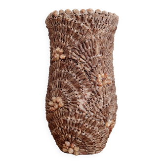 Old shell vase