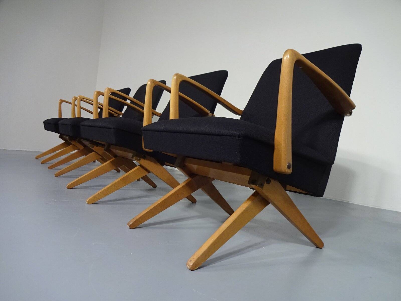 Mid-Century Scissor Chair from Knoll, Germany, 1950s