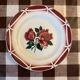 Vintage Cibon Digoin Sarreguemines France Decorative Plate with Rose M