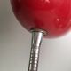 Lampe bauhaus métal laqué rouge&flexible chromé/c1950/design vintage