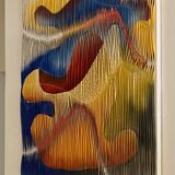 Textile sculpture-painting: The Dance of Colors