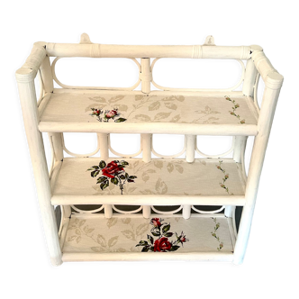 Rattan shelf