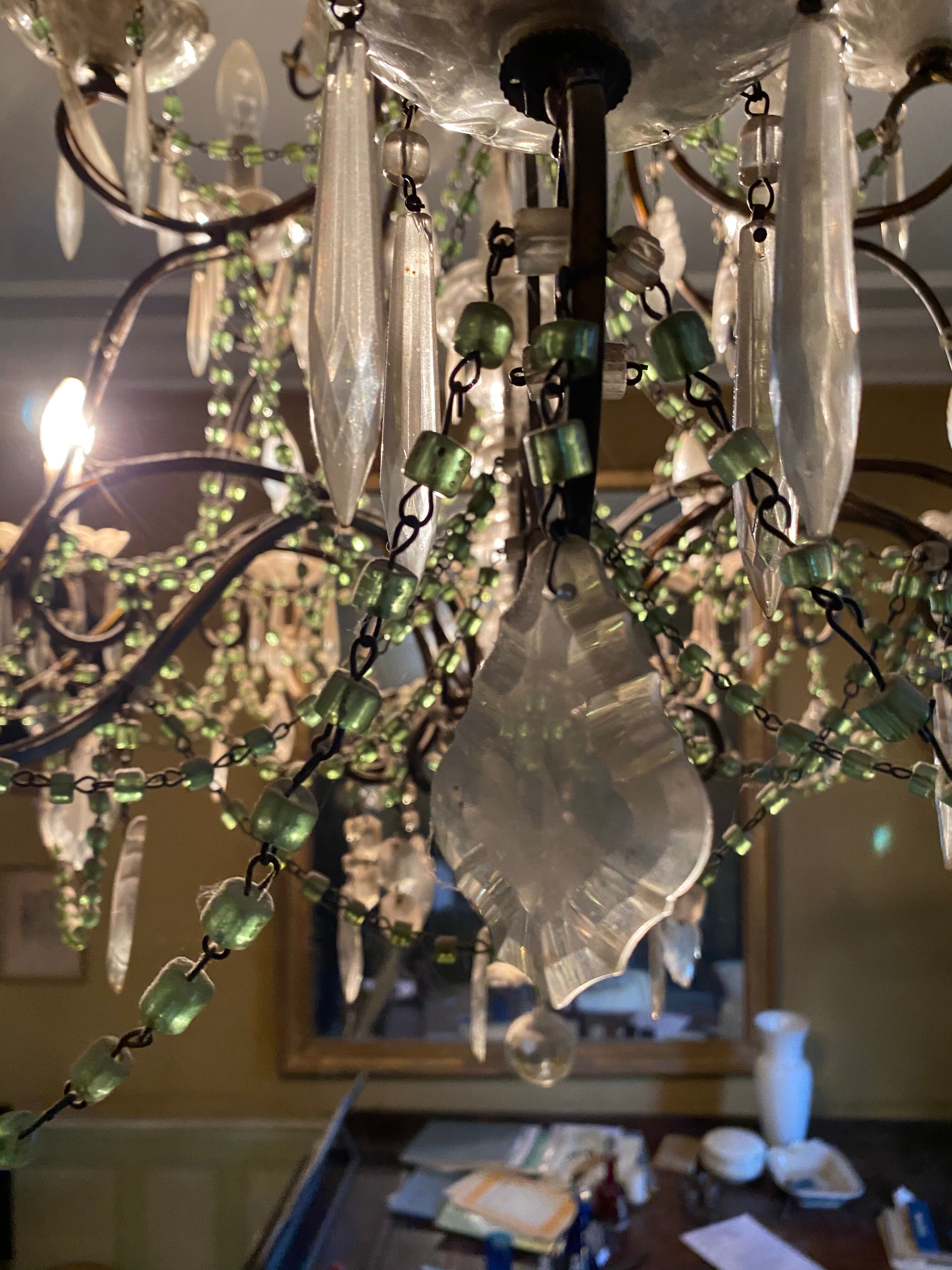 Stamp chandelier 18 fires 1900