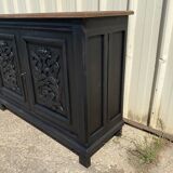 Black wood bottom sideboard