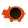 Space Age Wall Mirror with Hippo Shape Poss Denmark, 1960/70s
