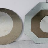 Pair of "kinetic" mirrors, France, circa 1970
