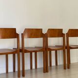 4 Schapp Mobel wooden chairs