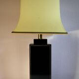 Lampe pagode noir et or 1970