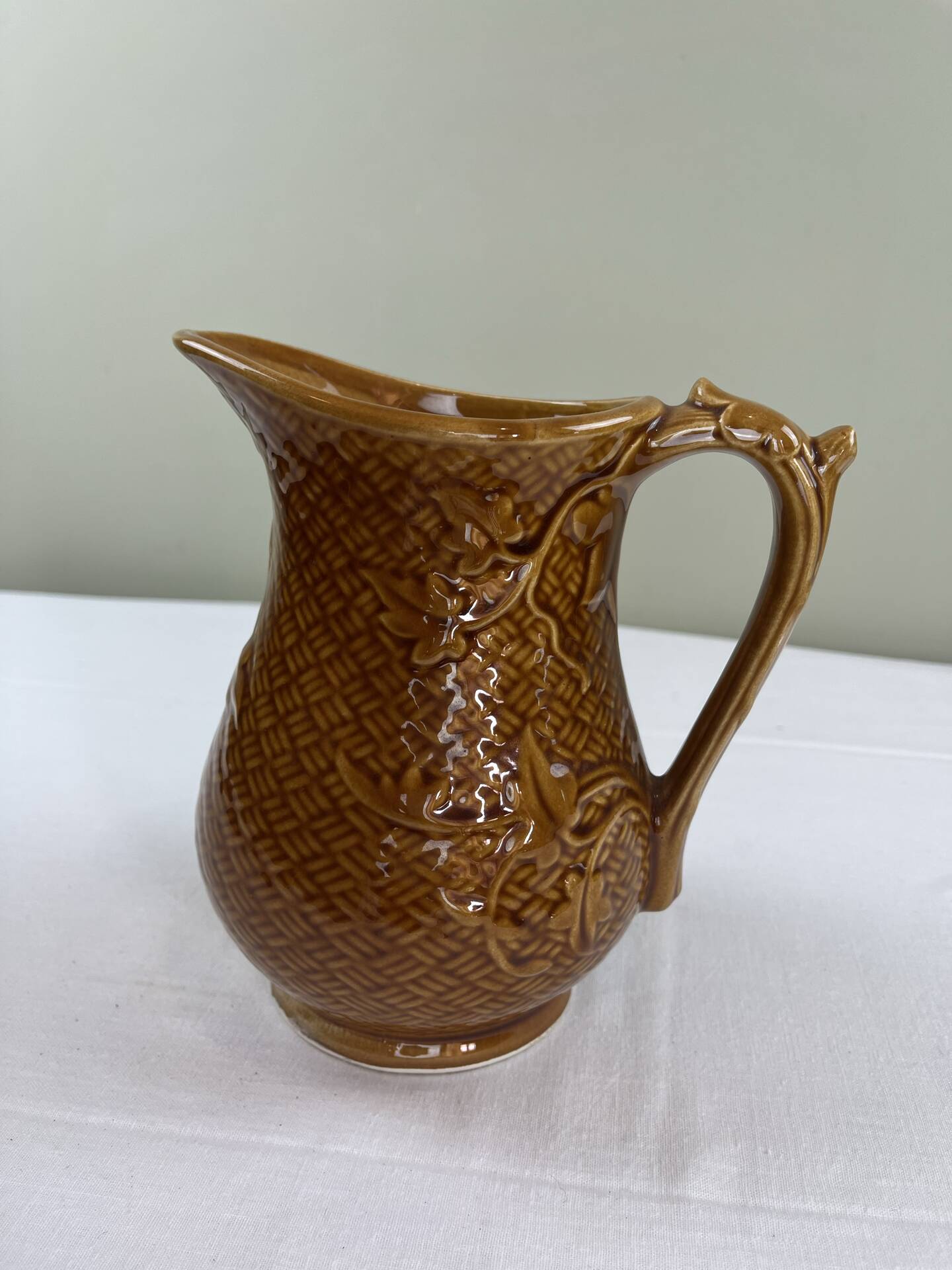 Old Sarreguemines pitcher